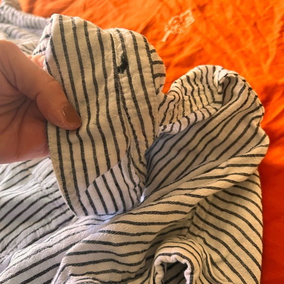 Love, tree size large, striped button-down, short sleeve shirt - Picture 9 of 9